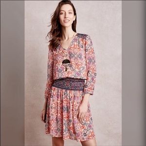 ANTHRO VANESSA VIRGINIA Boho Dress Pattern Prairie